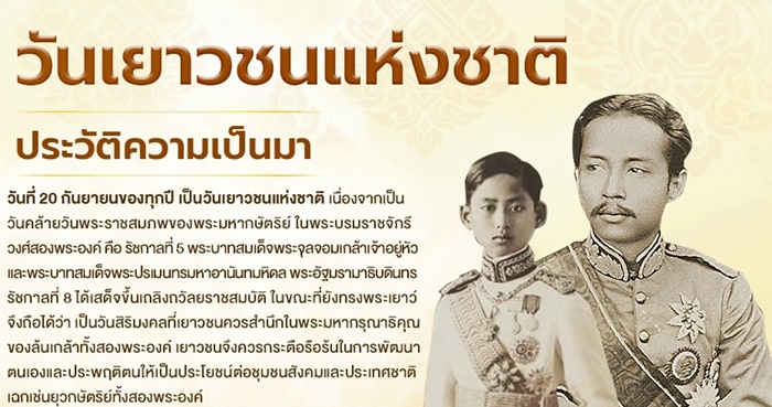20 กันยายน วันเยาวชนแห่งชาติ 20 กันยายน วันเยาวชนแห่งชาติ