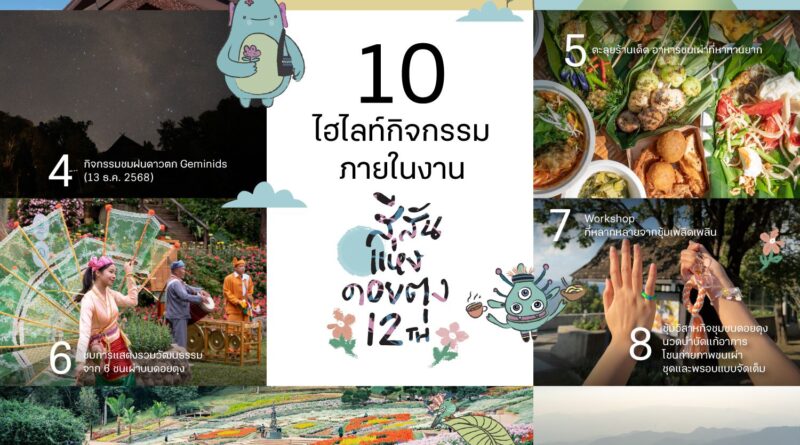 เทศกาล “สีสันแห่งดอยตุง ครั้งที่ 12” The Monsters’ Journey “Blooming Inspiration”