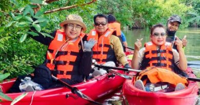 “ล่องลำน้ำป่าสัก พายเรือคายัค และแคนู สัมผัสธรรมชาติ ชมผาหมีเหนือเสือใต้” อำเภอแก่งคอย จังหวัดสระบุรี