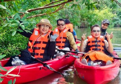 “ล่องลำน้ำป่าสัก พายเรือคายัค และแคนู สัมผัสธรรมชาติ ชมผาหมีเหนือเสือใต้” อำเภอแก่งคอย จังหวัดสระบุรี