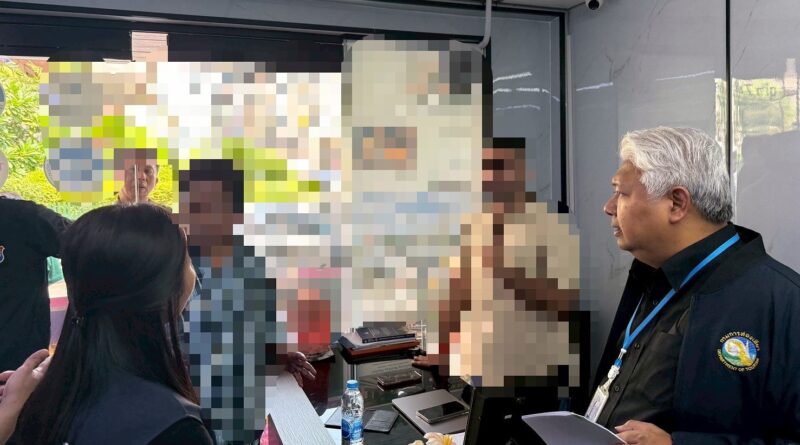 กรมการท่องเที่ยวพร้อมเครือข่าย บุกจับบริษัททัวร์ย่านราชปรารภ “ไม่ทำประกันภัยนักท่องเที่ยว – ต่างด้าวทำงานผิดกฎหมาย”