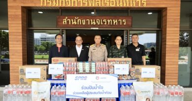 SPRC ร่วมกับ คาลเท็กซ์  เดินหน้าช่วยเหลือผู้ประสบอุทกภัยต่อเนื่อง ส่งมอบอาหารและยาผ่านกองบัญชาการกองทัพไทย